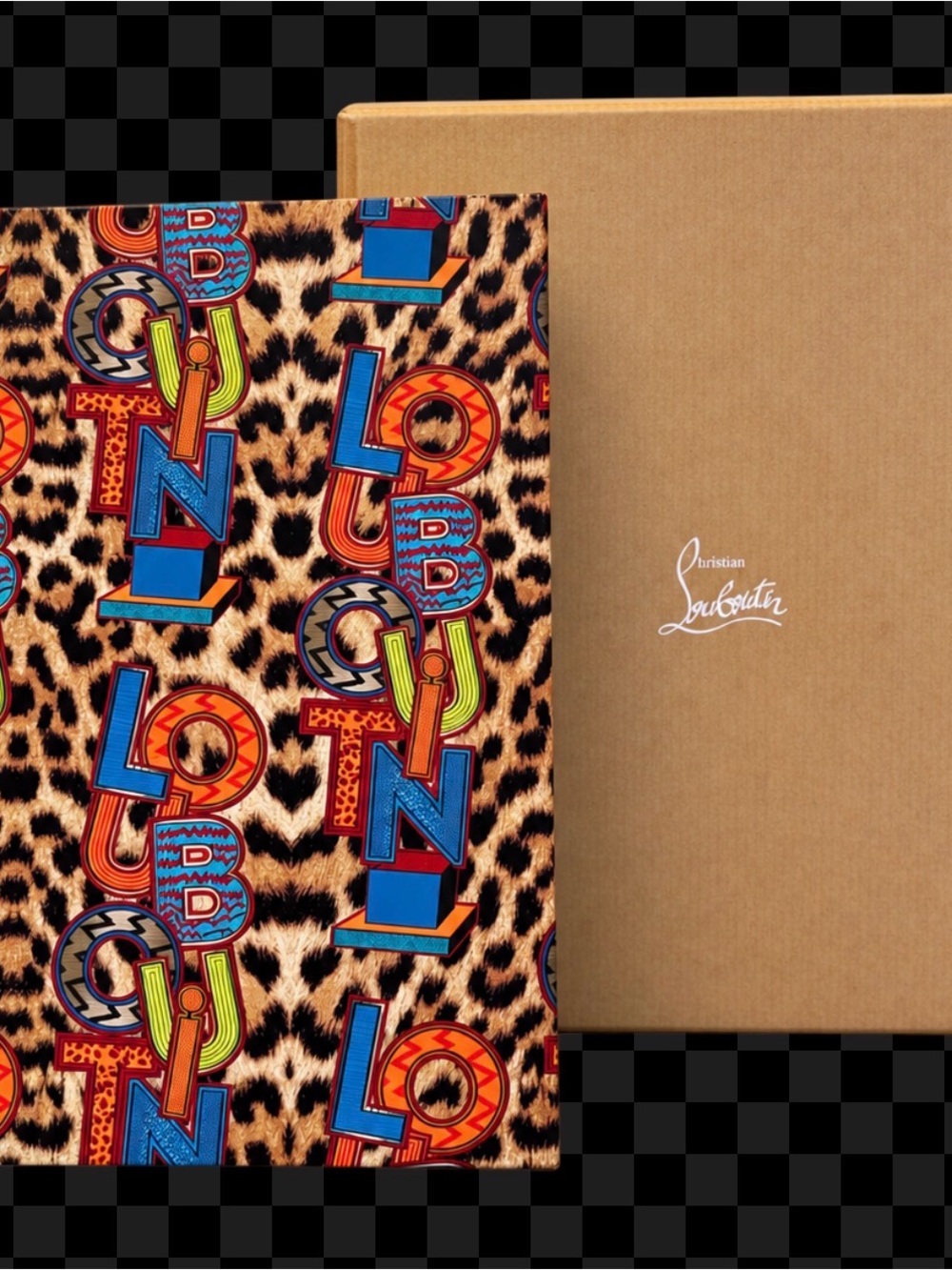 ✨💎RARE💎✨NWT Christian Louboutin Leopard and colorful logo print notebook.